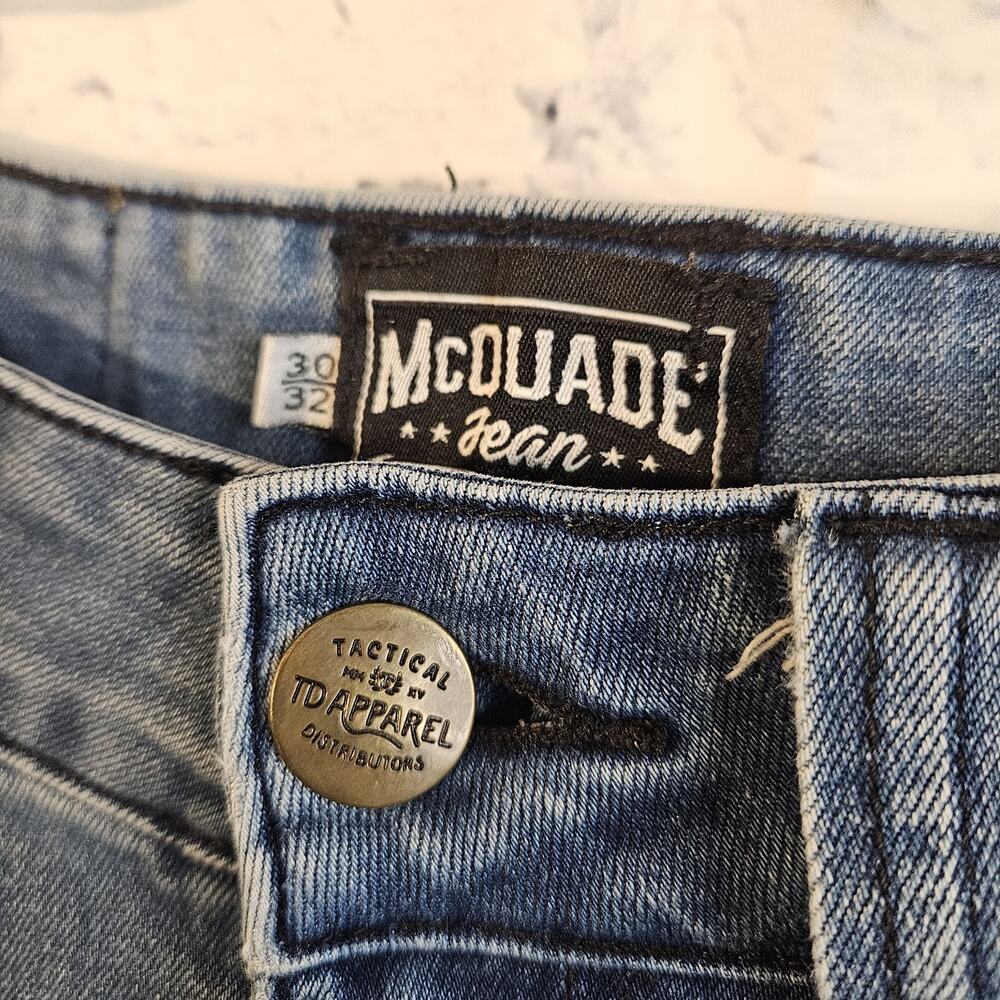 Tactical Distributors McQuade Jeans Mens 30x32 Blue Stretch Lightweight Straight - Picture 3 of 7